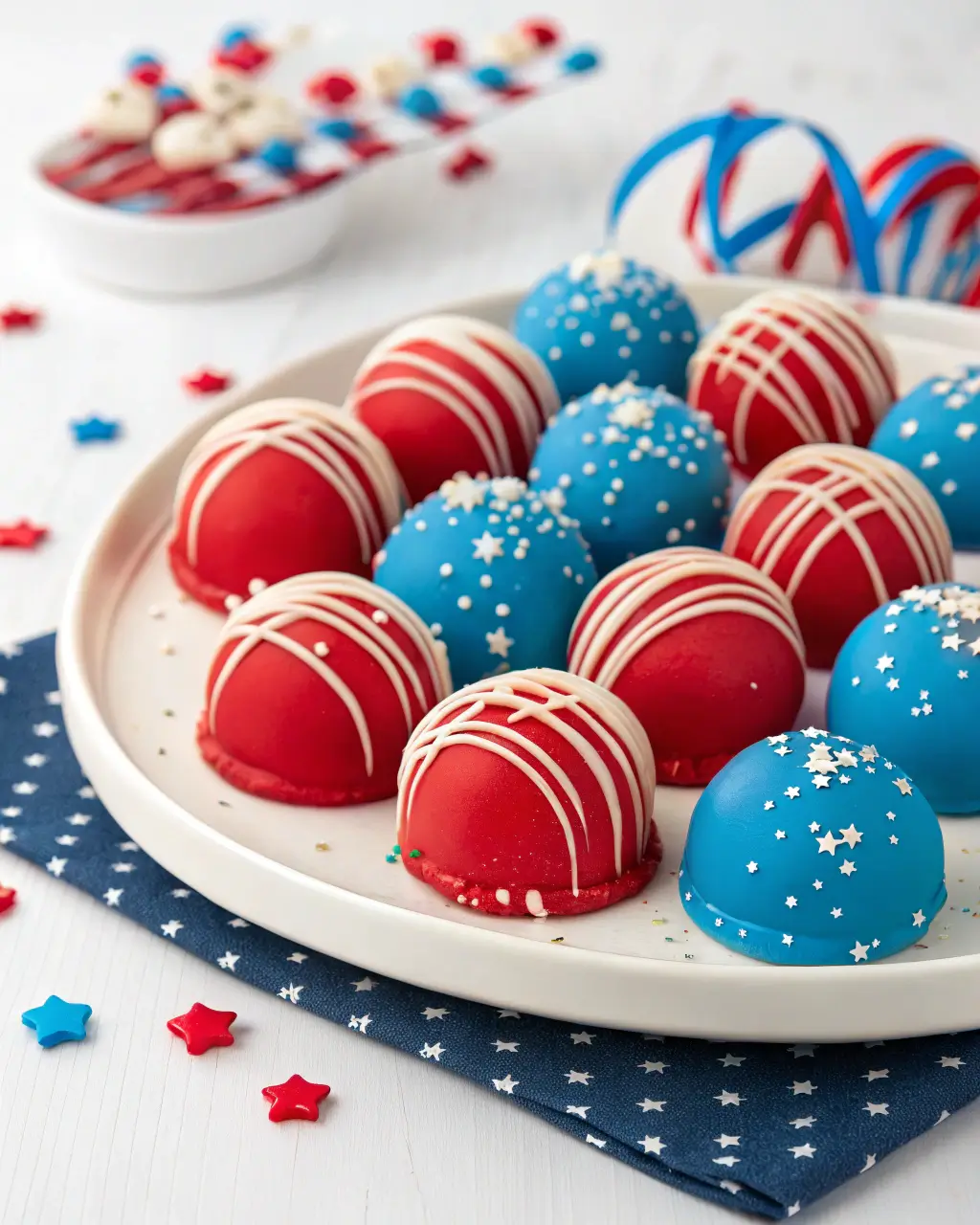 Patriotic Oreo Balls