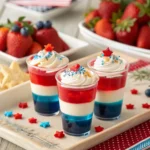 Red White and Blue Jello Shots