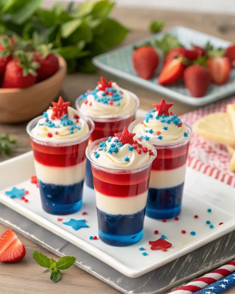 Red White and Blue Jello Shots