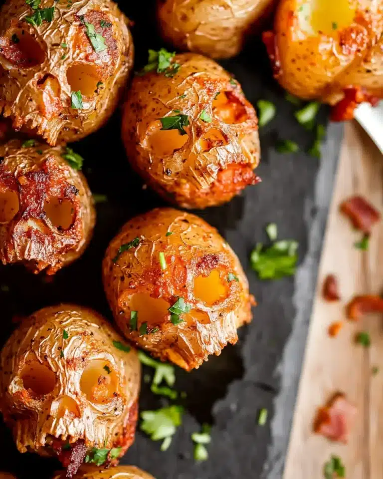 Crispy roasted skull-shaped Halloween potatoes with herbs