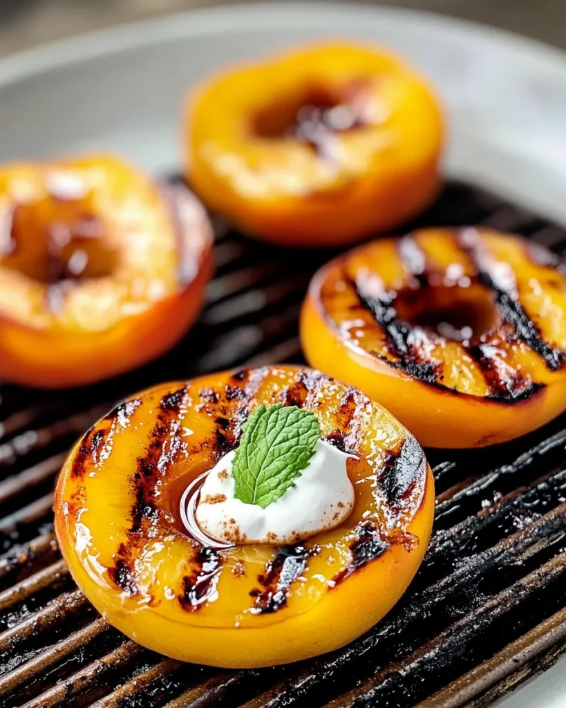 Caramelized Grilled Summer Peaches