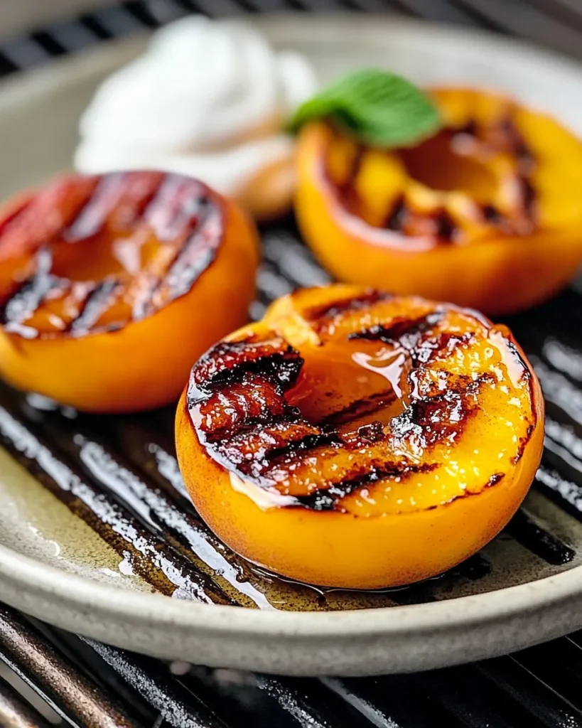 Caramelized Grilled Summer Peaches