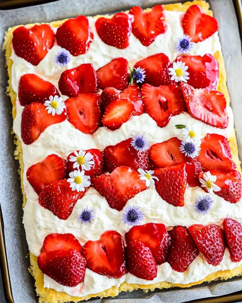 Sheet Pan Strawberry Shortcake Recipe