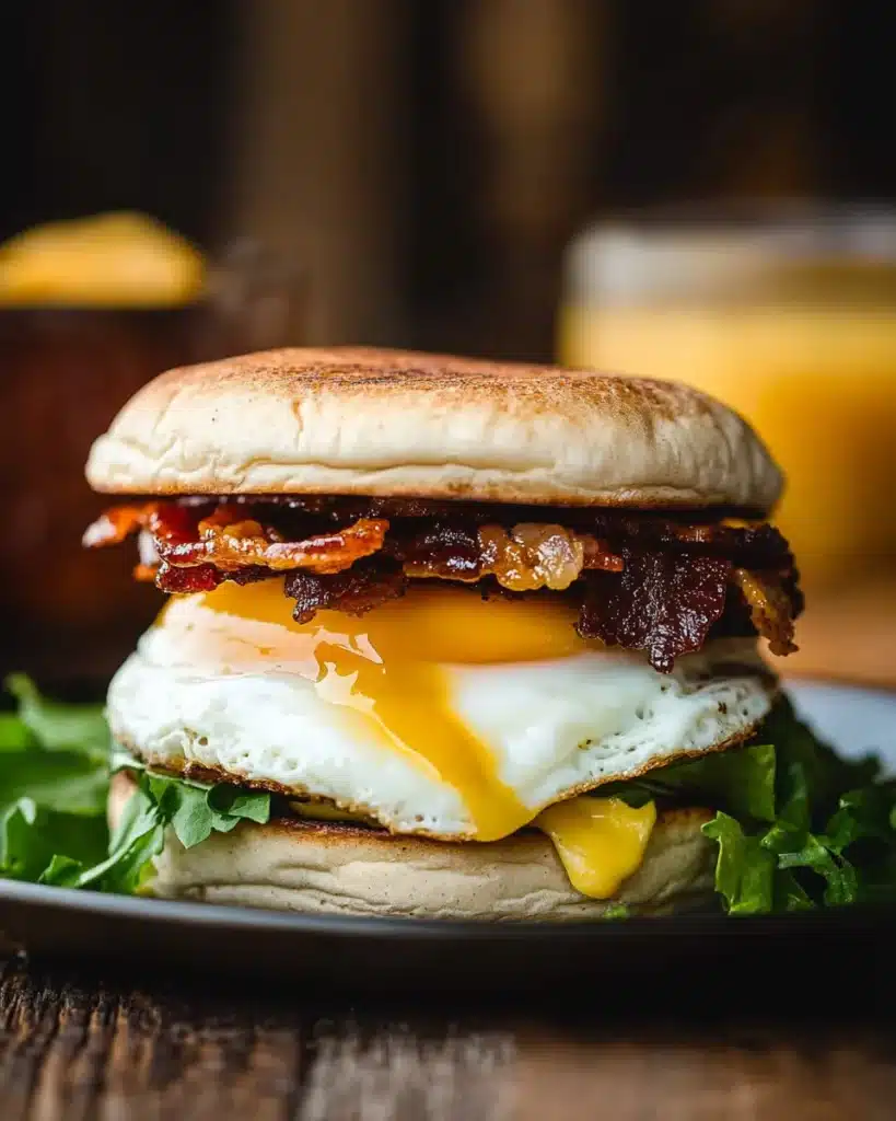 Breakfast Burgers with Bacon Jam