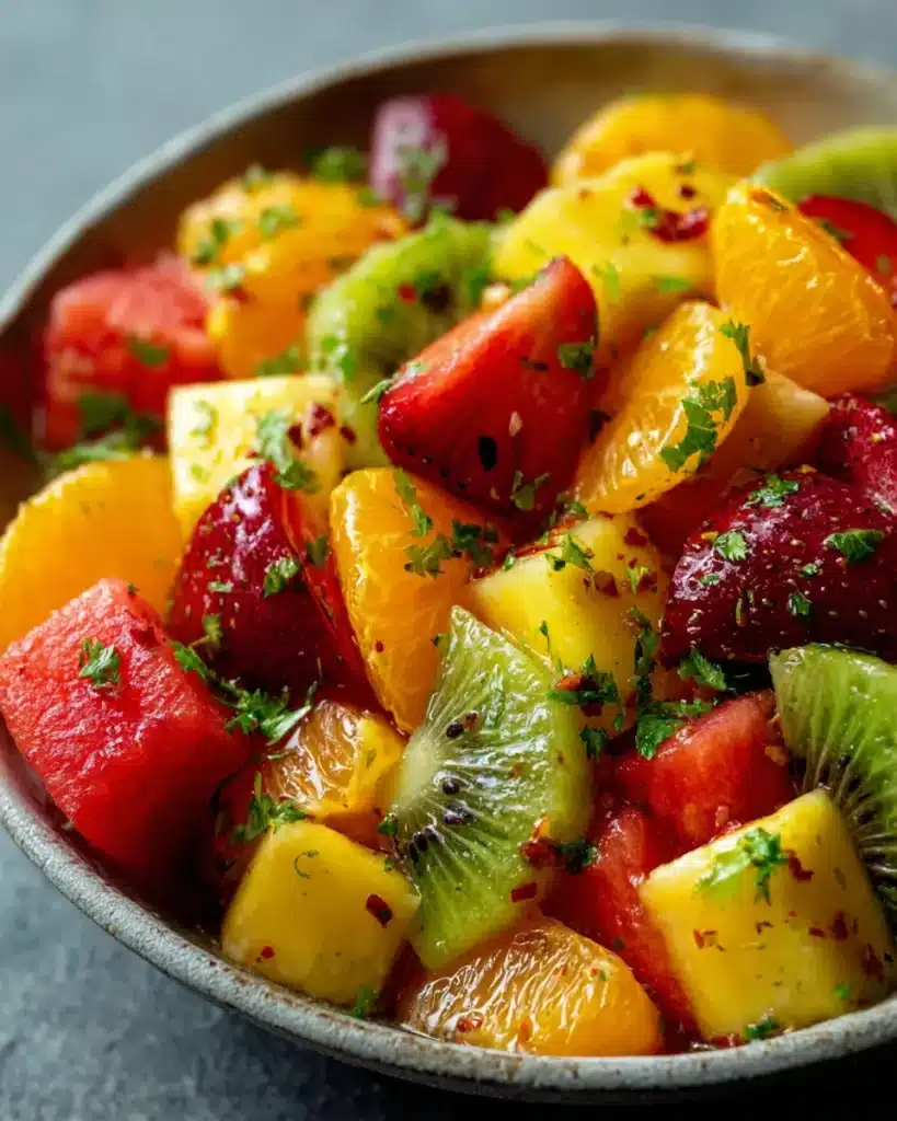 Mexican Summer Fruit Salad Recipe In Chile Lime Vinaigrette