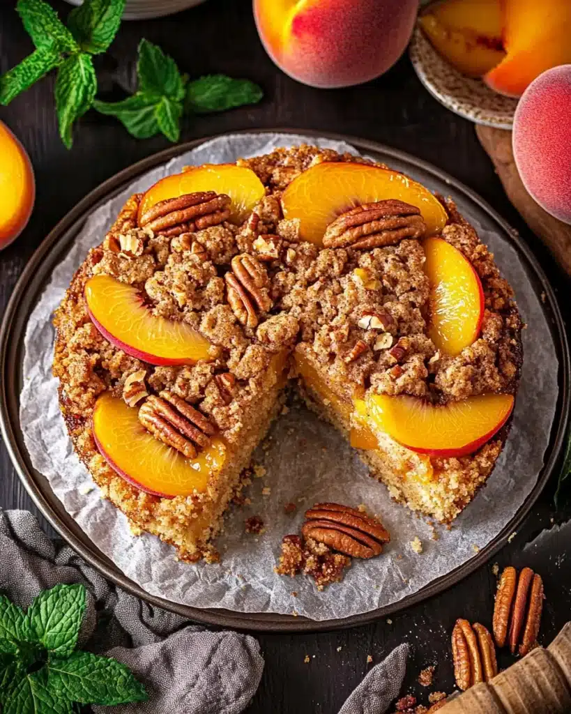Peach Coffee Cakes Treusel