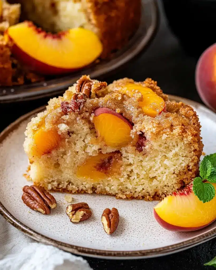 Peach Coffee Cakes Treusel